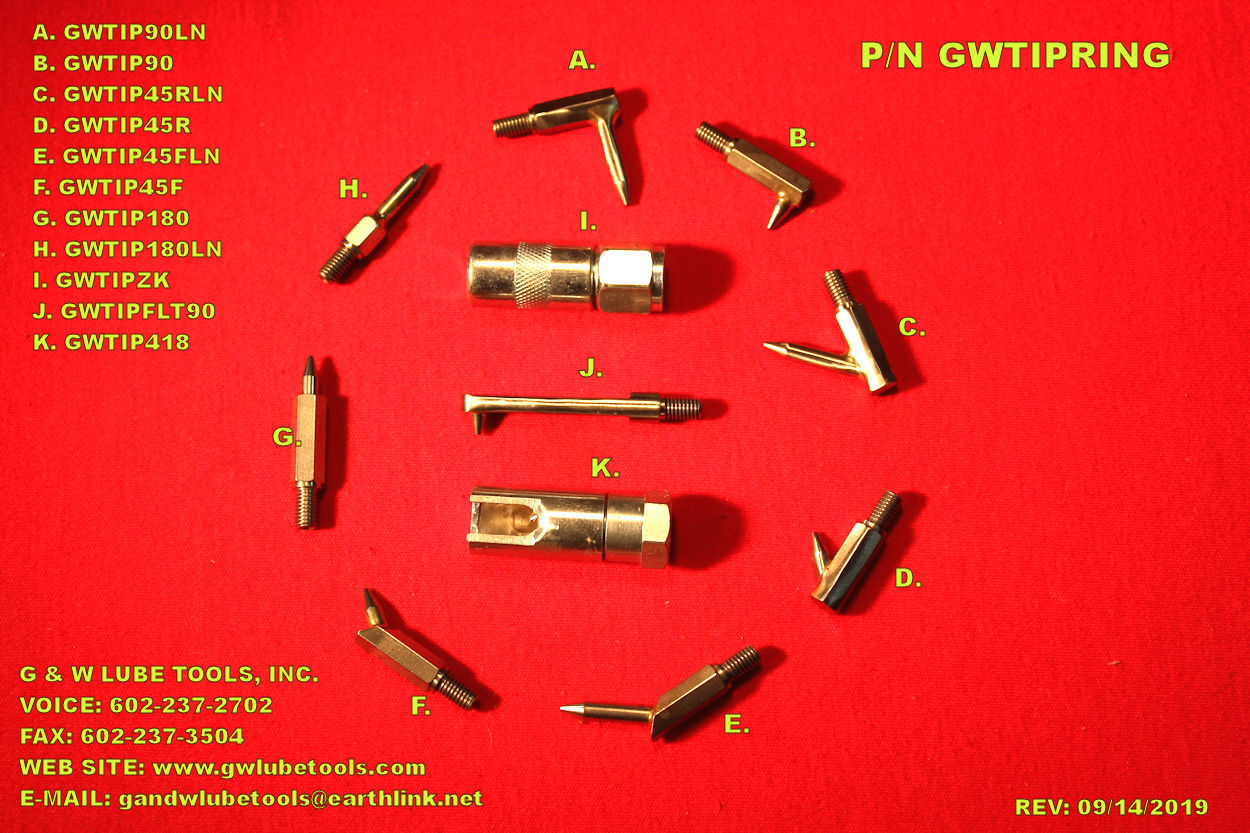 Gw Tips G And W Lube Tool Inc Laveen Az